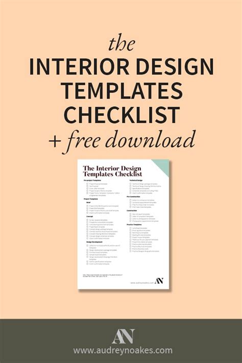 The Interior Design Templates Checklist Artofit