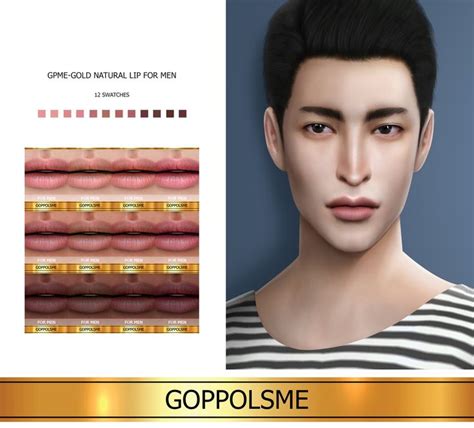 Makeup Cc Male Makeup Sims 4 Gameplay The Sims 4 Download Gold Lips