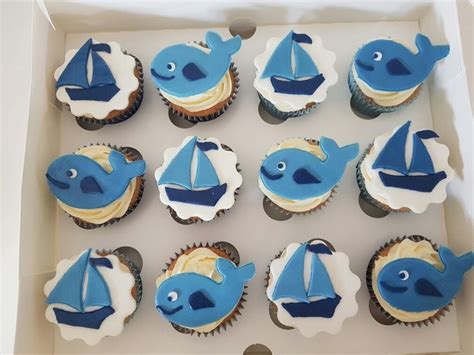 Whale Themed And Boat Themed Cupcakes Freshly Baked To Order By