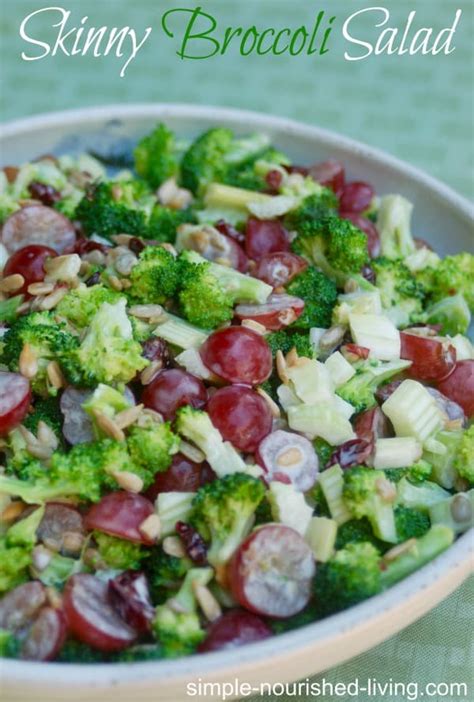 Put broccoli & remaining water in pot, cook for 25 minutes and sprinkle in the adobe seasoning. Low-Calorie Skinny Broccoli Salad Recipe | Simple ...