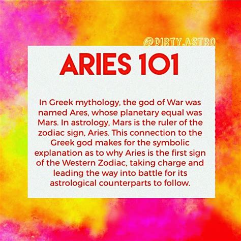 Aries 101 In 2020 Greek Gods April Aries Zodiac Signs