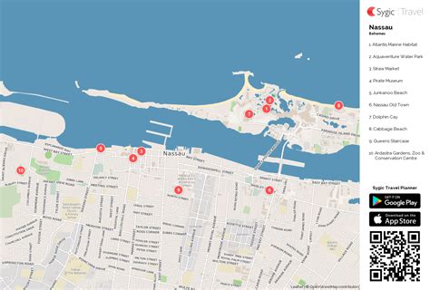 Nassau Tourist Map Printable Map Of Nassau Bahamas Pr