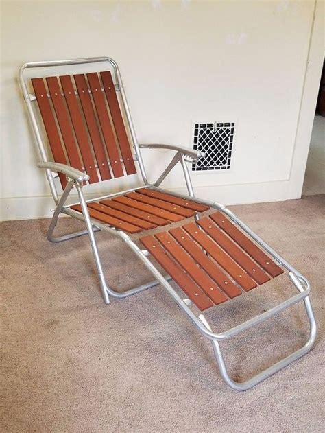 Shop a huge online selection at ebay.com. Vintage Redwood Slat Aluminum Lawn Chair Chaise Lounge ...