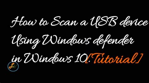 The results are recorded when you run a windows defender scan. How to scan a USB using Windows defender in Windows 10 ...