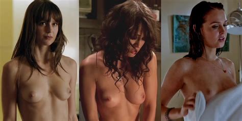 Topless Brunettes Melissa Benoist Lizzy Caplan Camilla Luddington