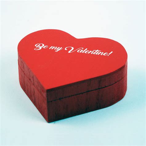 Valentines Heart Shaped Keepsake Box By Plantabox