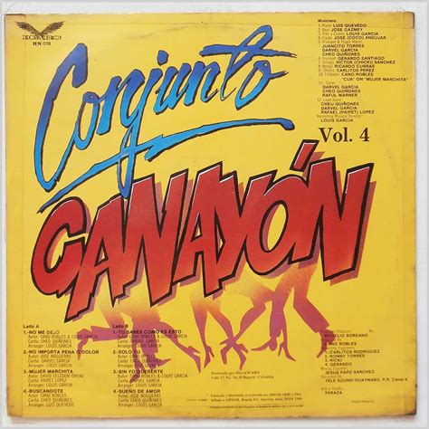 Conjunto Canayon Vinyl Record Latin Salsa Music Lp Latin Music Record