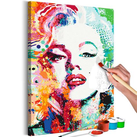 Tableau à Peindre Soi Même Charming Marilyn Artgeist Multicolore