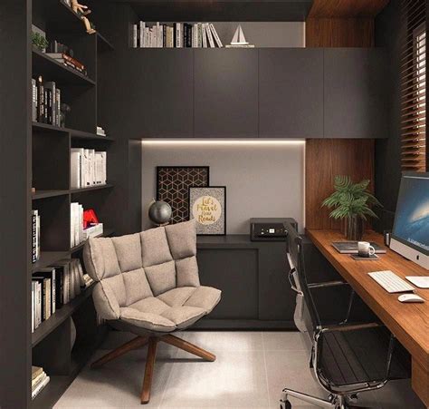 Cuanto más pequeño sea el salón, más limpio de cosas debería estar. Diseño de un espacio de despacho o estudio en casa ...