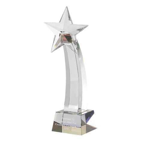 Crystal Shooting Star Award From Robert Chapman Presentations
