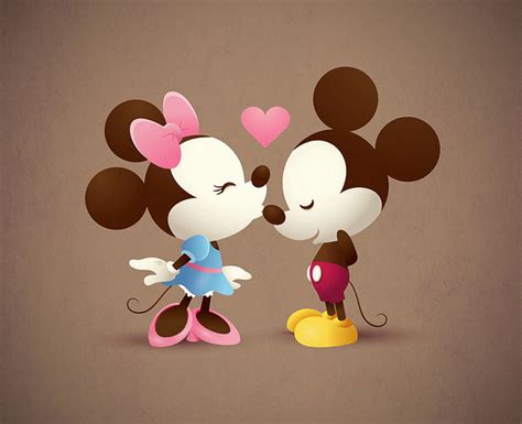 Mickey Kissing Minnie Imagui