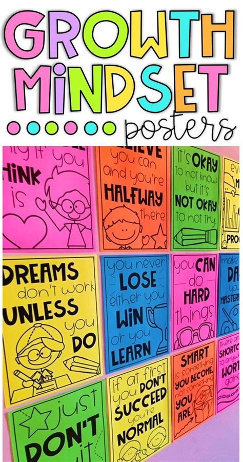 Printable Growth Mindset Posters Printable Word Searches