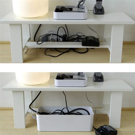 If you're trying to keep track of all. Under Desk Cable Management Organizer CableBox by Blue Lounge
