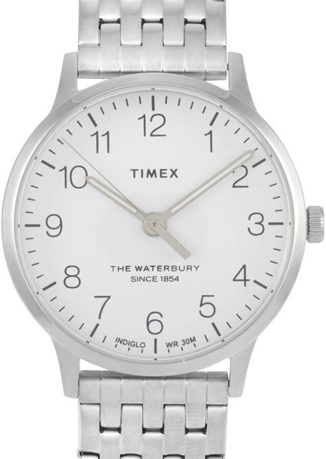 Timex Waterbury Classic Mm Stainless Steel Watch Tw R Shopstyle