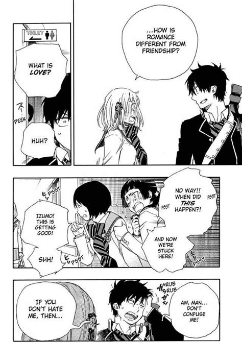 Rin X Shiemi Manga Moment Blueexorcist Blue Exorcist Rin Blue