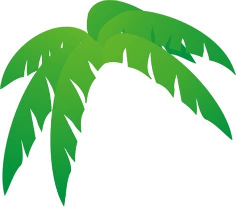 Daun Pohon Palm Vektor Ilustrasi Domain Publik Vektor