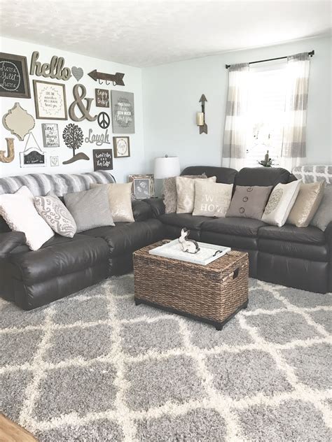 Cozy Rustic Farmhouse Glam Chic Inspired Living Room In Neutral