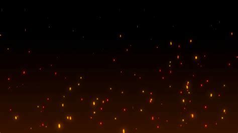 Glowing Sparks Rising From Fire Abstract Stock Motion Graphics Sbv