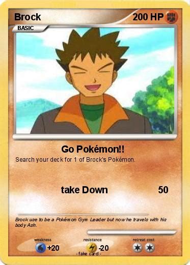 Pokémon Brock 161 161 Go Pokémon My Pokemon Card