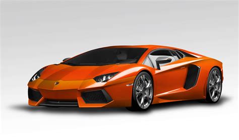 Car Cars Lamborghini Aventador Luxury Car Orange