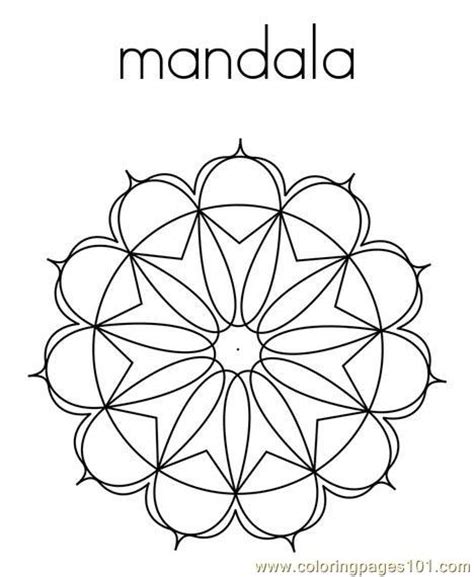 mandala shape coloring page  shapes coloring pages