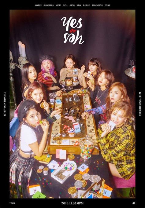 Twice Yes Or Yes 6th Mini Album A Black Cdposterphotobook5p