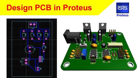 Design Pcb Printed Circuit Board In Proteus Proteus Simulation