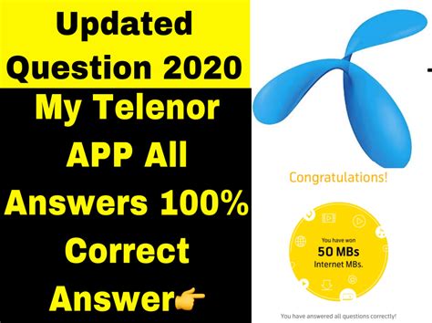 Telenor Today Question Answers My Telenor Play And Win Quiz