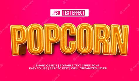 Popcorn Text Style Effect Stokverse