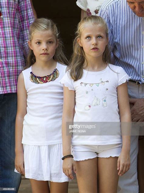 Spanish Pincess Sofia And Spanish Crown Princess Of Asturias Leonor News Photo Getty Images