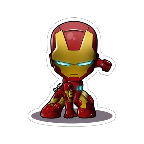 Iron Man Vinyl Sticker Etsy