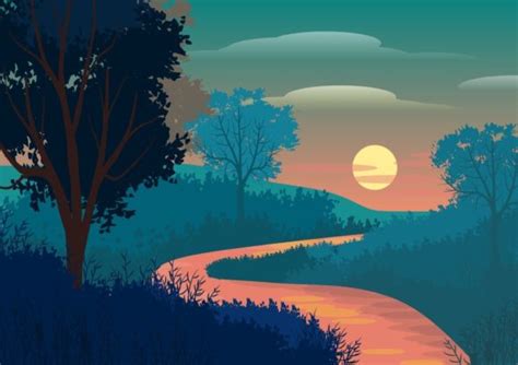 Free Illustration With Landscape Graphic By Americodealmeida
