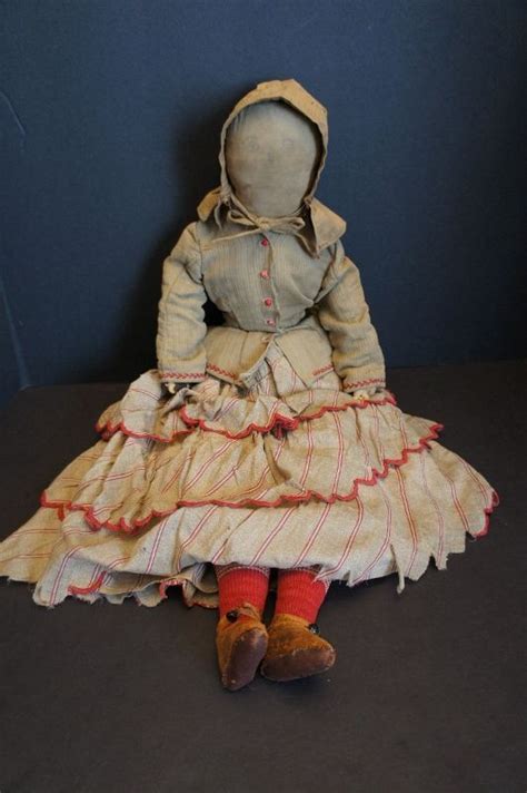 Pencil Face Antique Cloth Doll With Outstanding Clothes 25 Item 1385744 Detailed Views