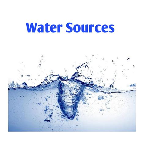 Source Of Water