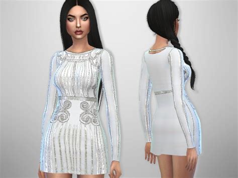 The Sims Resource Sequin Dress By Puresim Sims 4 Downloads