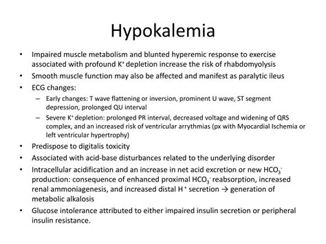 Ppt Signs And Symptoms Of Hypokalemia Powerpoint Presentation Free