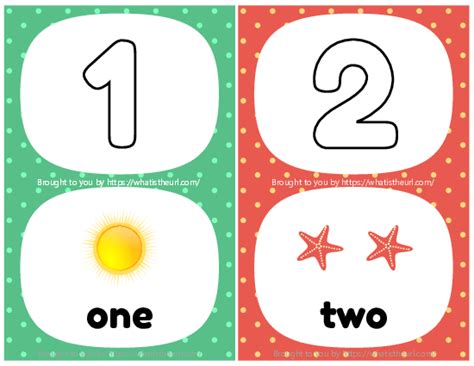 Numbers 1 10 Flashcards Kids Printables Free Number Flashcards For