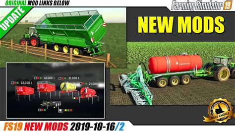 Fs19 New Mods 2019 10 162 Review Youtube