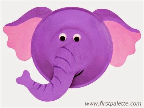Übertragt die vorlage für die schirmmmütze auf den pappteller und schneidet sie aus. Ζώα από πιάτα ! | Paper plate animals, Elephant crafts ...