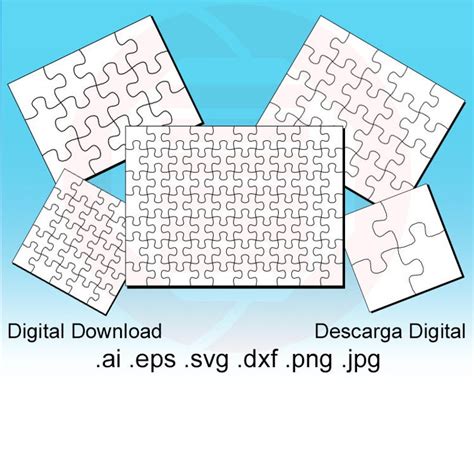 Jigsaw Puzzle Svg Puzzle Template Svg Cut File Clipart