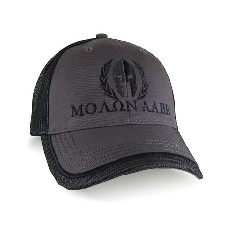 Custom Molon Labe Spartan Warrior Mask Black Embroidery On An