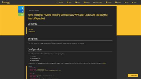 Nginx Config For Reverse Proxying Wordpress Wp Super Cache And Keeping The Load Off Apache
