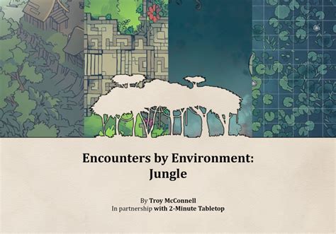 Jungle Encounters Printable Pdf Resource 2 Minute Tabletop