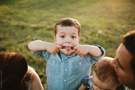 Little Boy Making Silly Face By Stocksy Contributor Erin Drago