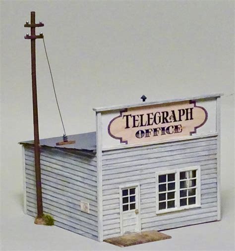 Model Railroad Minutiae Telegraph Office Model
