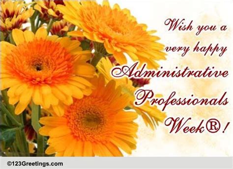 Wishes For Happy Admin Pro Week Free Administrative Professionals Week