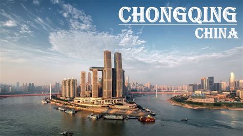 Drone Footage Chongqing Chongqing China Cyberpunk City In China