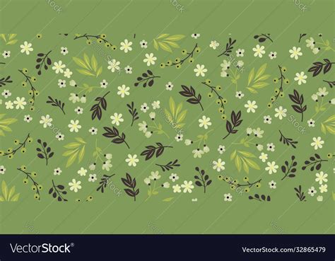 🔥 Download Seamless Cute Spring Floral Wallpaper Royalty Vector By