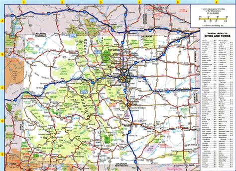 Large Detailed Roads And Highways Map Of Colorado State With All Cities