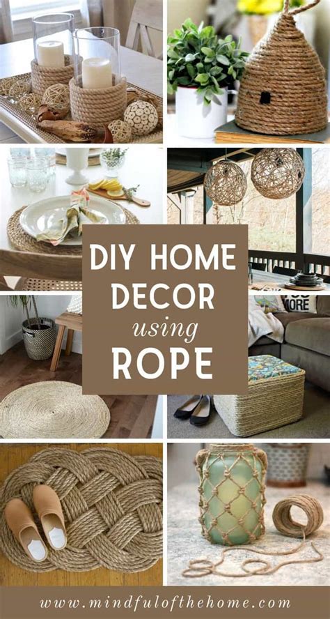 Diy Rope Home Decor Ideas Rope Crafts Diy Rope Crafts Diy Home Crafts
